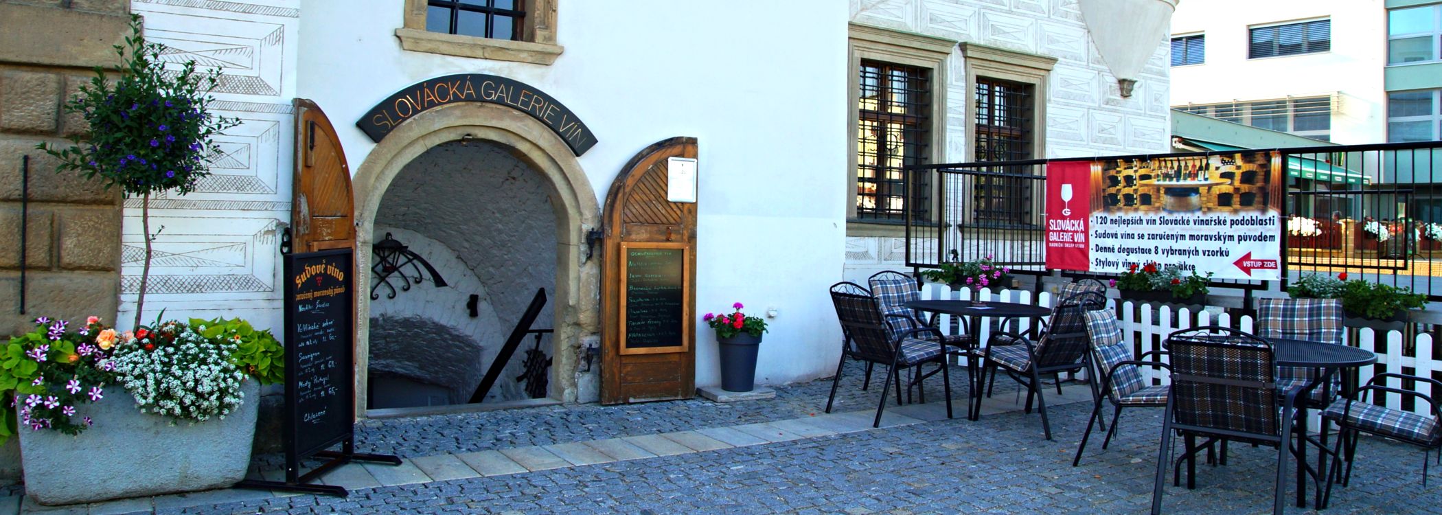 Slovácká galerie vín - vstup