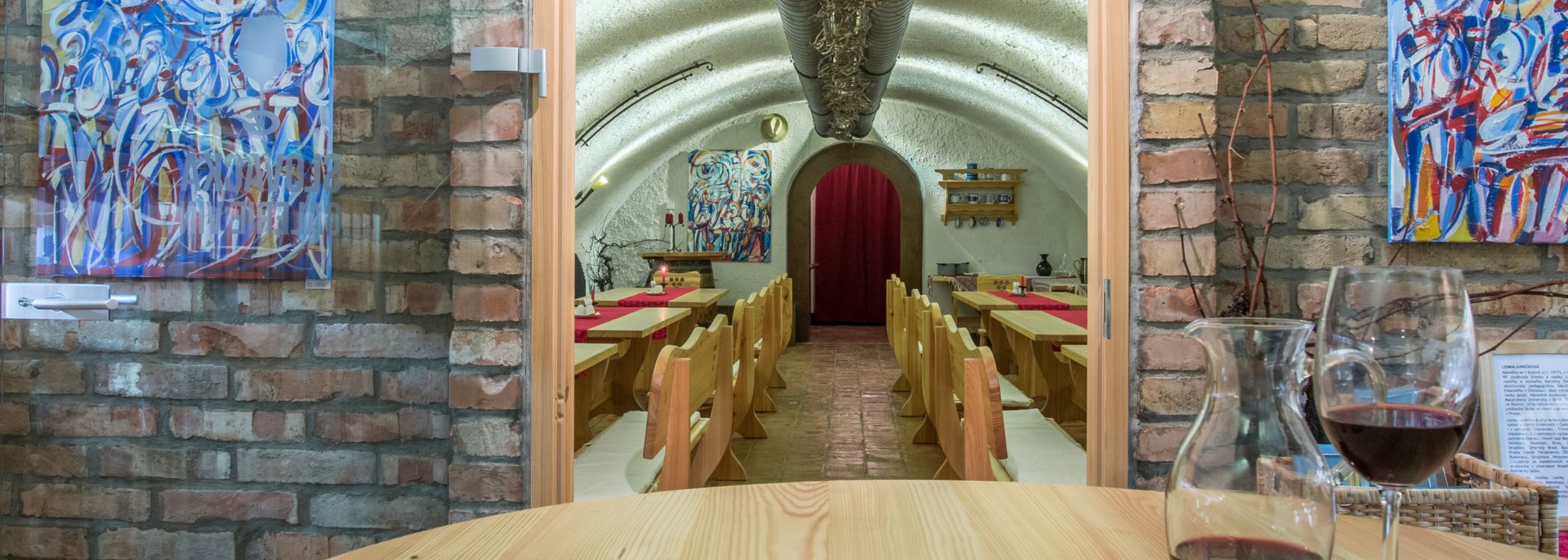Slovácká galerie vín - interiér